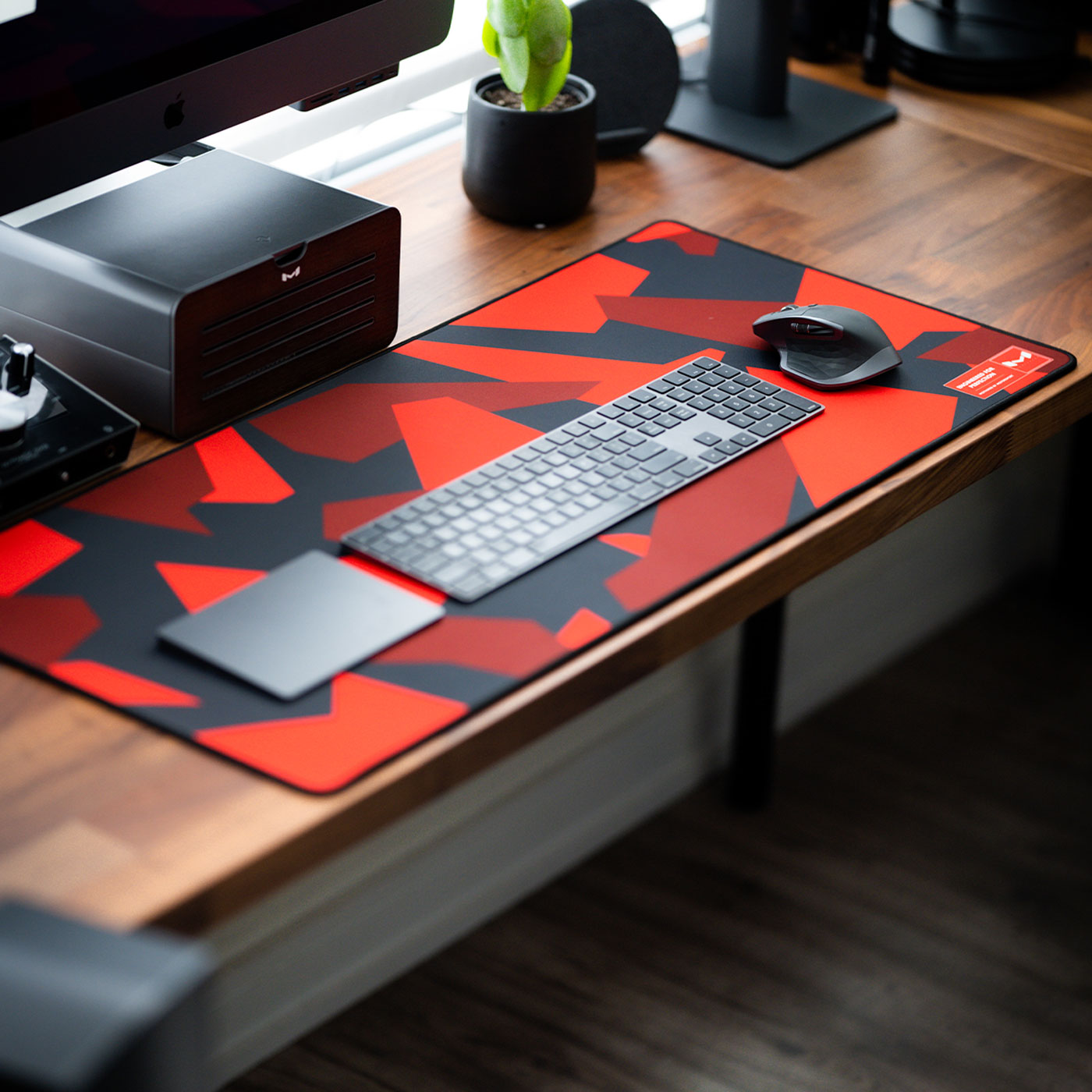 Red Buffalo Plaid Desk Accessories Soft Material Comfortable Touch Ergonomic  Gaming Desk Mouse Pad - Temu