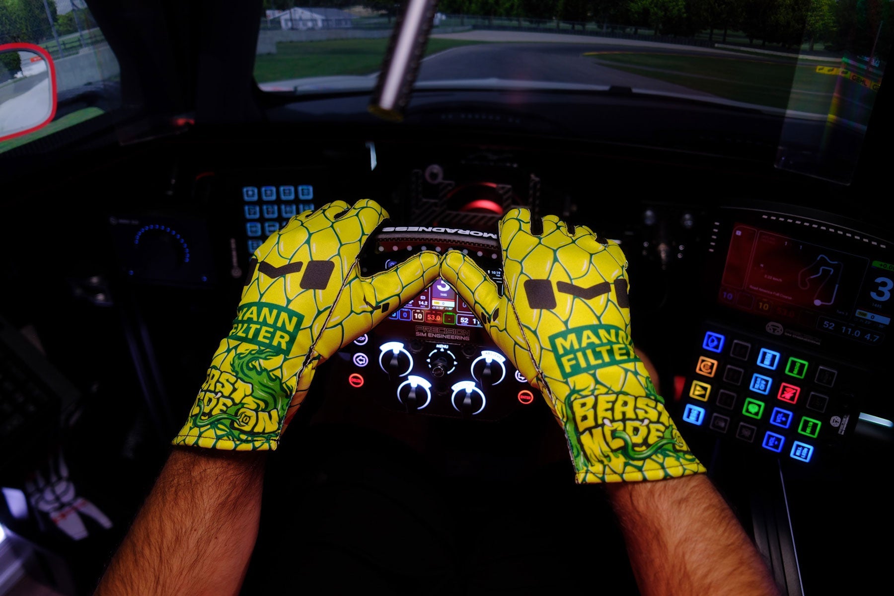 Bubbly Karting and Sim Racing Gloves