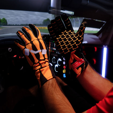 Bones Gloves (Orange)