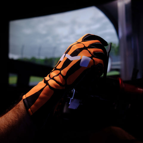 Bones Gloves (Orange)