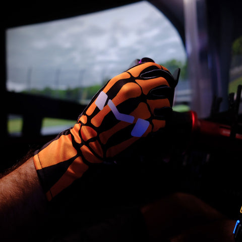 Bones Gloves (Orange)