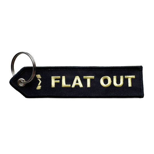 Flat Out Tag Keychain