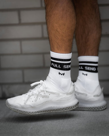 Full Send Socks (White)