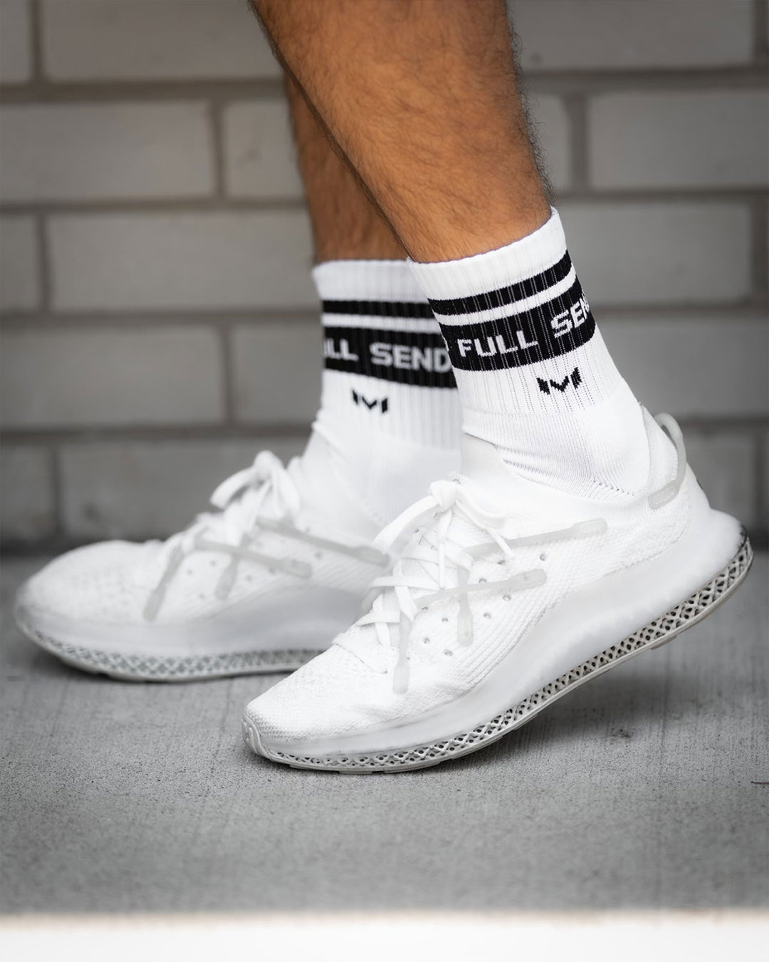 Full Send Socks (White)