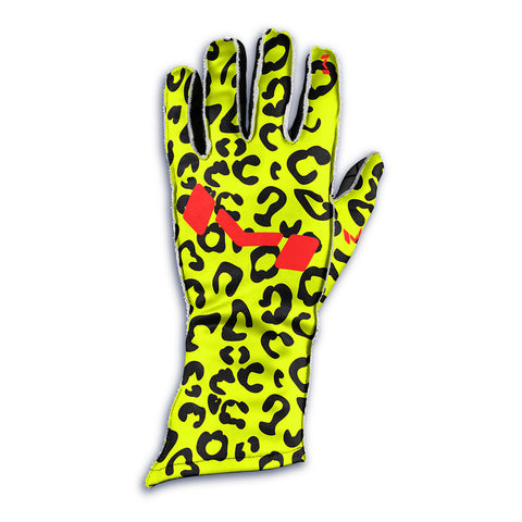 Neon Leopard Gloves