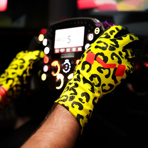 Neon Leopard Gloves