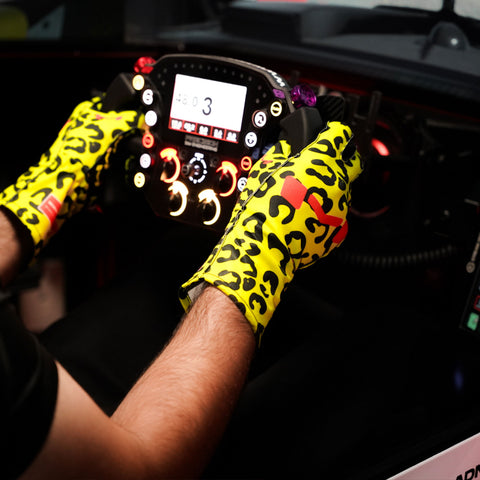 Neon Leopard Gloves