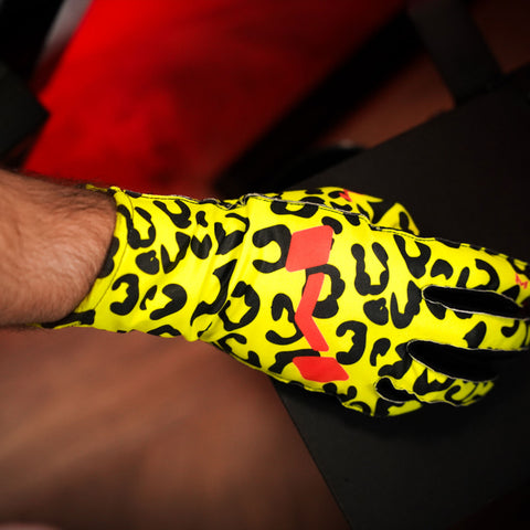 Neon Leopard Gloves