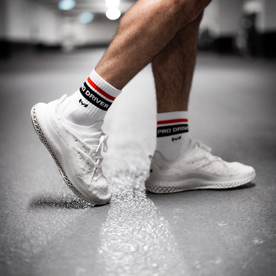 Moradness | Pro Driver White Lifestyle Socks