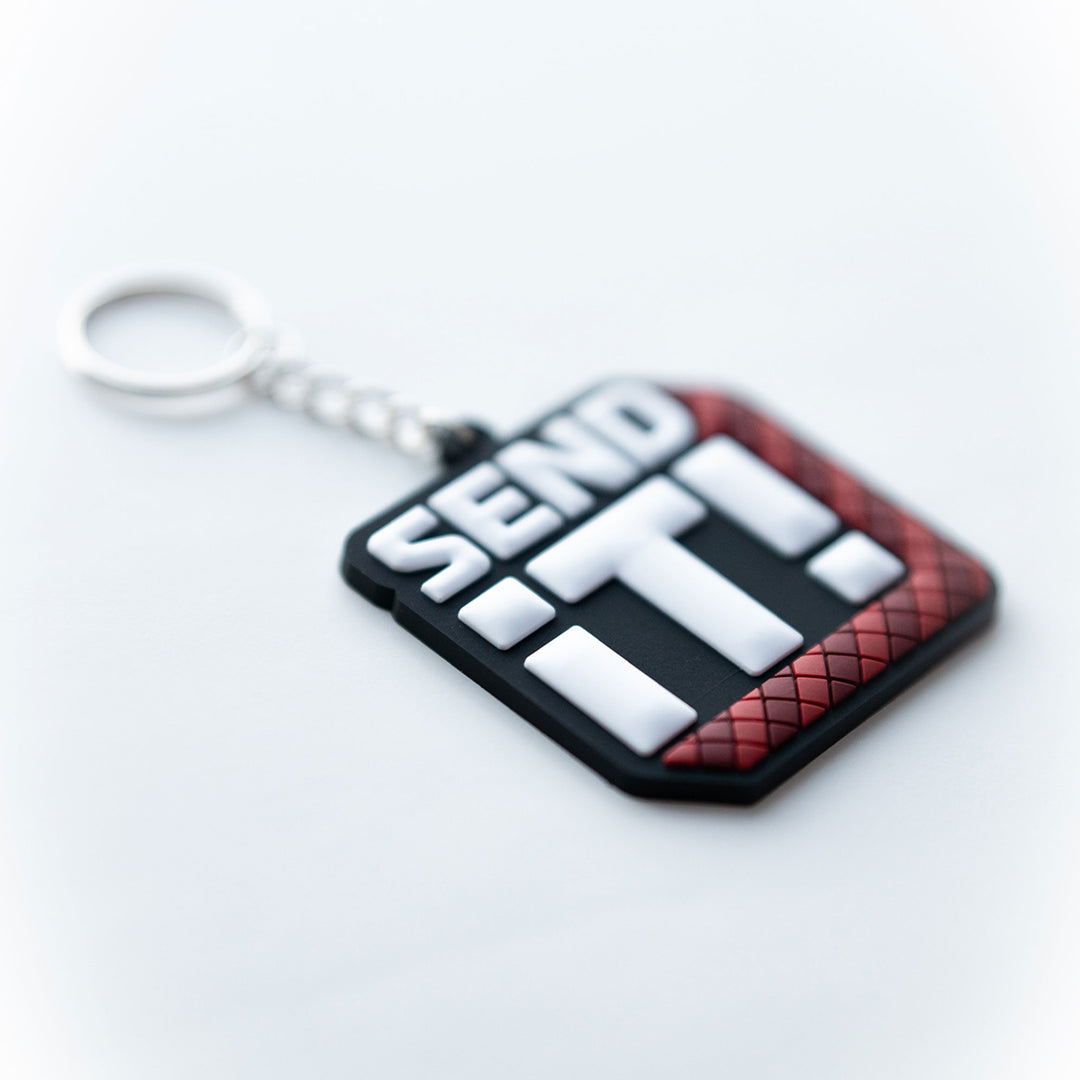 Send It Rubber Keychain