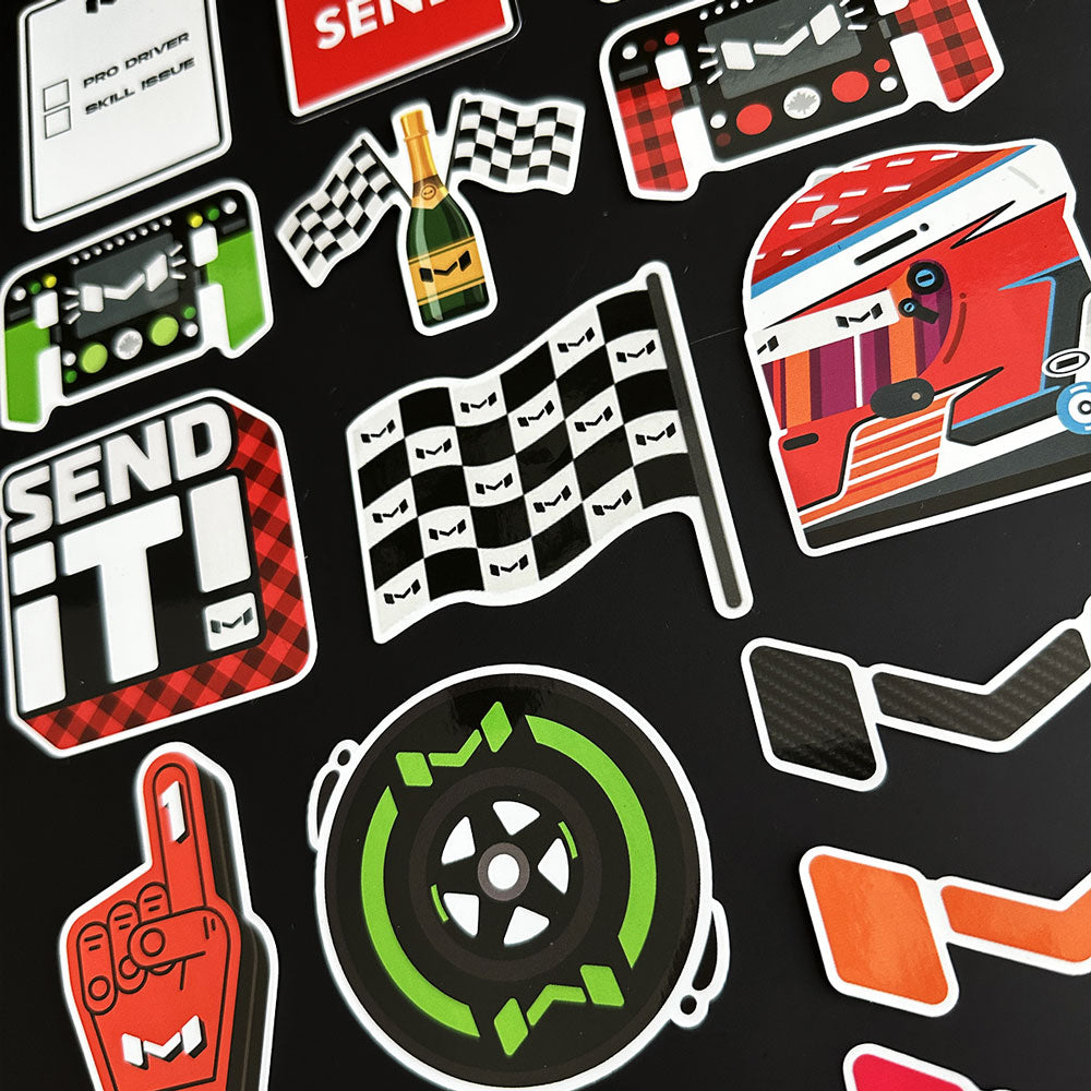 Moroder Sticker Moradness | Motorsport Cartoon Sticker Packs