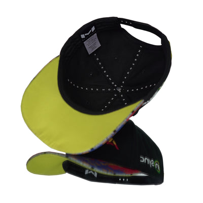 Alegra Motorsports official team hat with neon yellow under brim colour