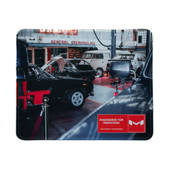 Grungy Garage Mouse Pad