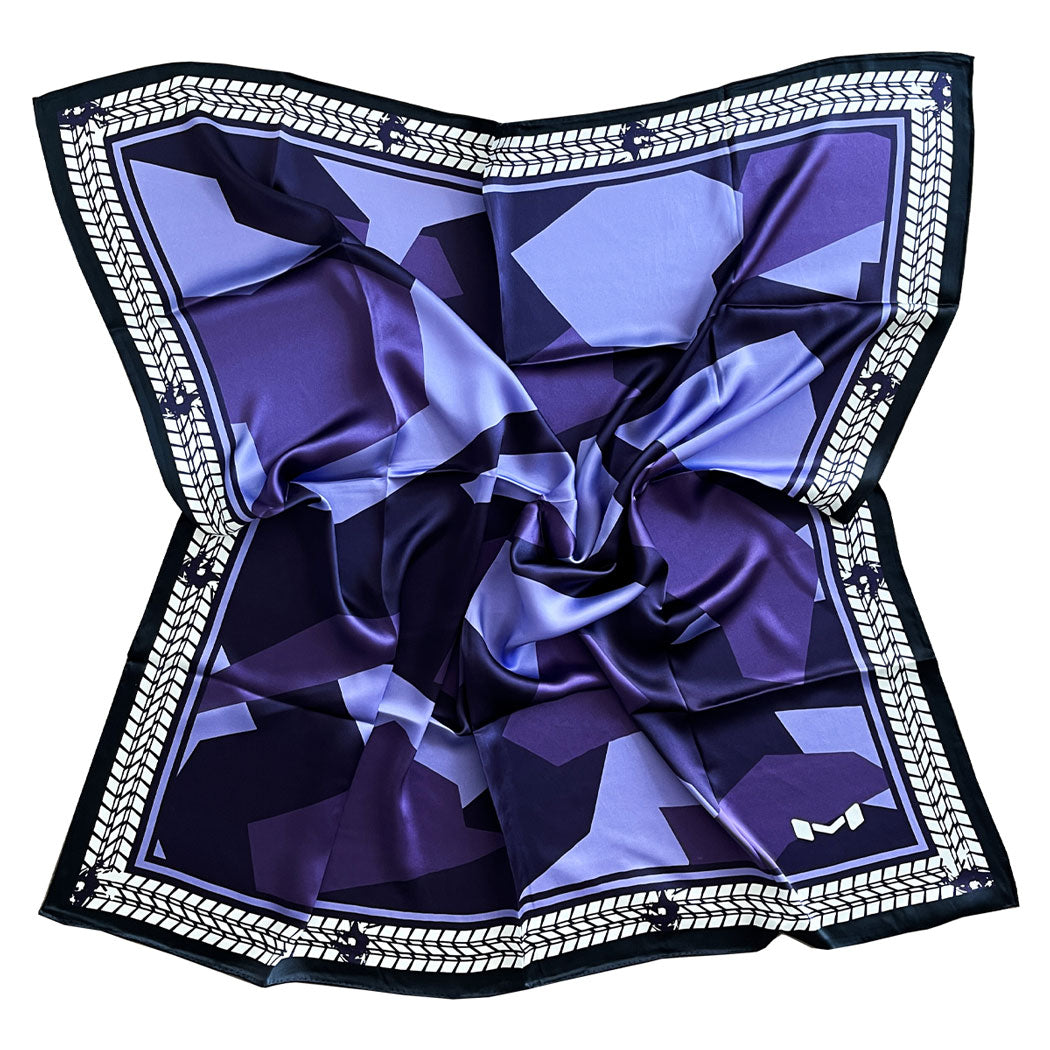 Purple Camo Silk Scarf