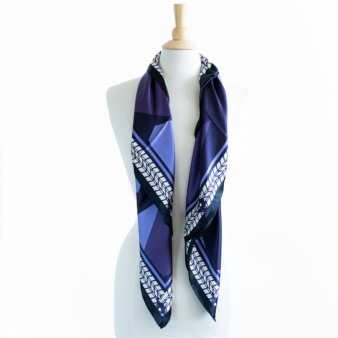 Purple Camo Silk Scarf