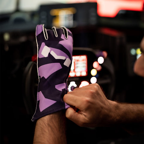 Purple Camo Gloves