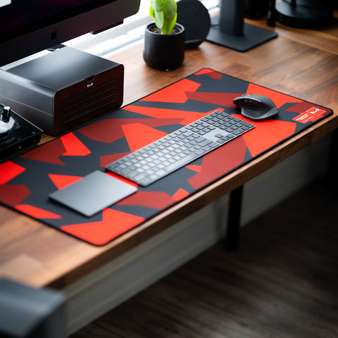 Red Camo Desk Pad
